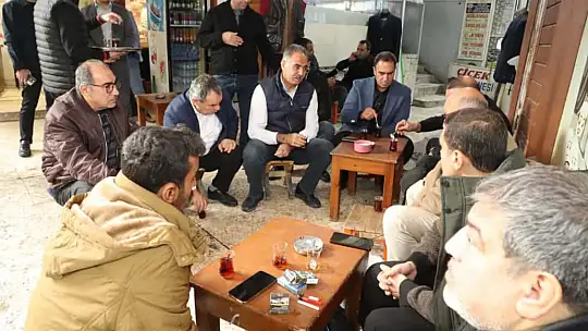 Mehmet Kuş, esnaf ve vatandaşla bir araya geldi