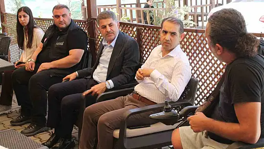 Milletvekili Şan, konteyner kentte vatandaşları dinledi