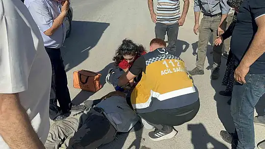 Motosiklet devrildi: 1 yaralı