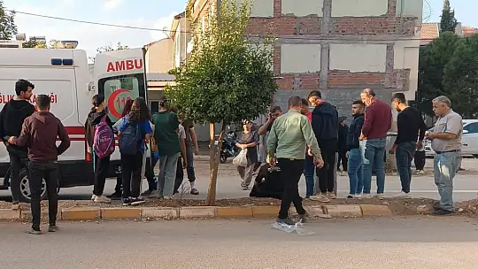 Motosikletin takla atma anları kameraya yansıdı