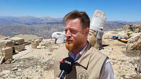 Nemrut Dağı'ndaki heykellere nano kireç enjekte edildi