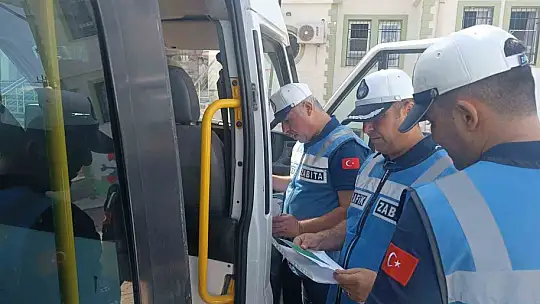 Adıyaman'da zabıta ekiplerince öğrenci servislerine yönelik denetimler devam ediyor