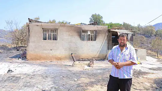 Orman yangınında evi yanan vatandaş: