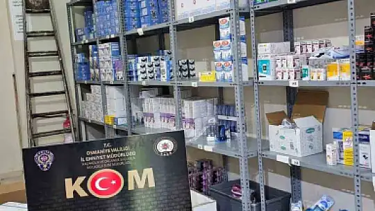 Osmaniye'de 2,5 milyon TL değerinde kaçak ilaç operasyonu
