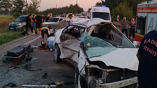 Osmaniye'de 4 aracın karıştığı zircirleme kaza: 1 ölü, 6 yaralı