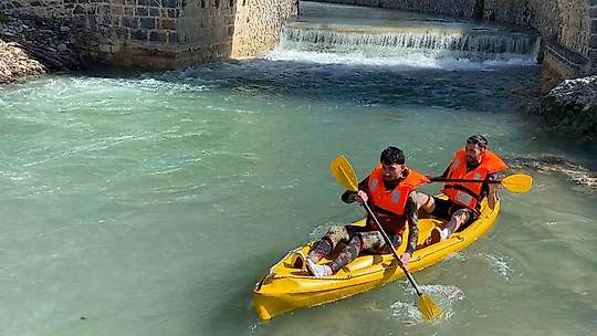 Osmaniye'de yağış sonrası Sabun Çayı'nda rafting heyecanı