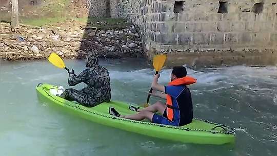 Osmaniye'de yağış sonrası Sabun Çayı'nda rafting heyecanı