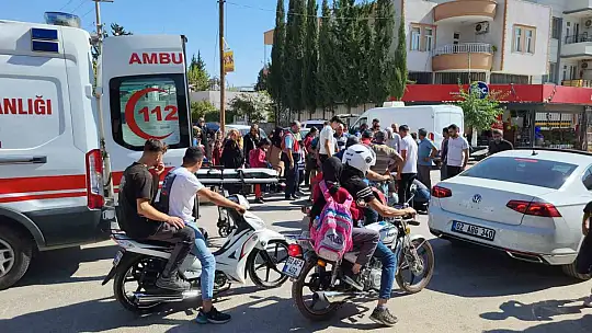 Adıyaman otomobil bisiklete çarptı