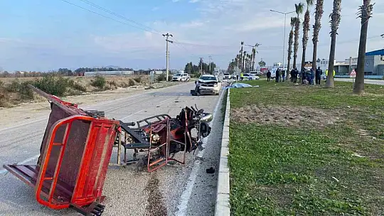 Otomobil ile üç tekerlekli motosiklet çarpıştı: 1 ölü