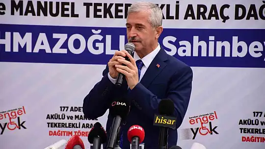 Şahinbey Belediyesi'nden 177 engelliye akülü ve manuel tekerlekli sandalye