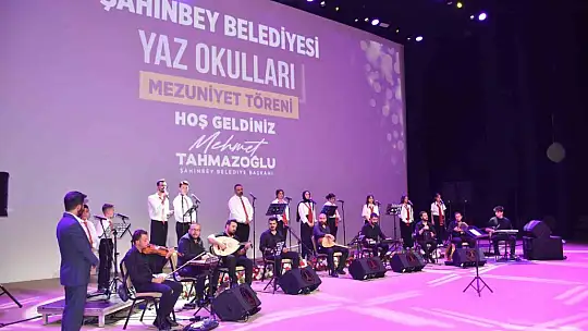 Şahinbey Belediyesi yaz okulu mezuniyet töreni düzenlendi