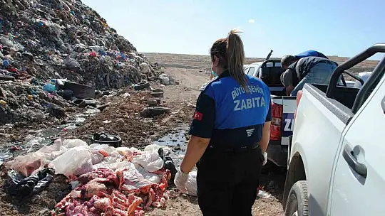 Şanlıurfa'da 1 ton bozuk et ele geçirdi