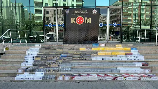 Şanlıurfa'da 55 bin paket kaçak sigara ele geçirildi: 10 gözaltı