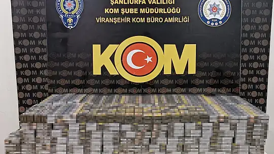 Şanlıurfa'da 55 bin paket kaçak sigara ele geçirildi: 10 gözaltı