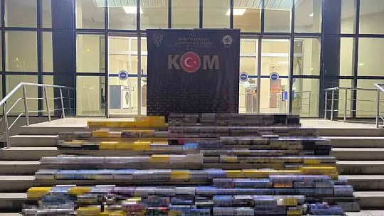 Şanlıurfa'da 55 bin paket kaçak sigara ele geçirildi: 10 gözaltı