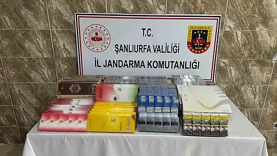 Şanlıurfa'da 7 bin 958 paket kaçak sigara ele geçirildi