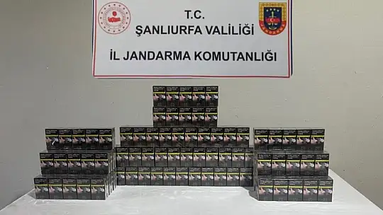 Şanlıurfa'da 980 paket gümrük kaçağı sigara ele geçirildi