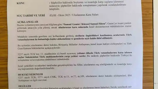 Şanlıurfa'da İsrail askeri ve Netanyahu hakkında suç duyurusu