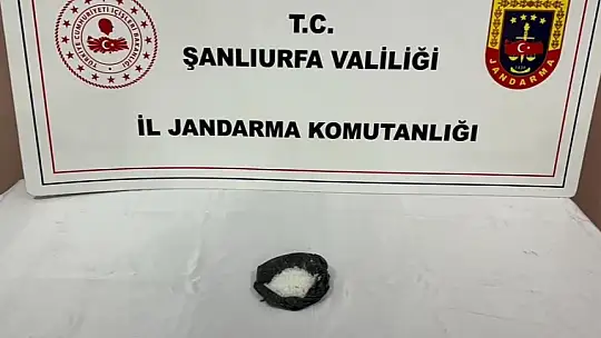 Şanlıurfa'da jandarmadan uyuşturucu operasyonu