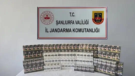 Şanlıurfa'da kaçak çay ve sigara ele geçirildi