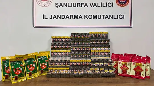 Şanlıurfa'da kaçak çay ve sigara ele geçirildi