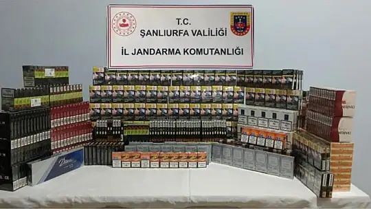 Şanlıurfa'da kaçak çay ve sigara ele geçirildi
