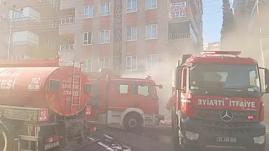 Şanlıurfa'da medikal malzeme deposunda yangın