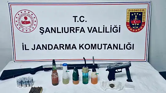 Şanlıurfa'da ruhsatsız silah ve uyuşturucu operasyonu: 8 gözaltı