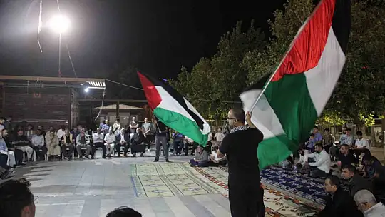 Şanlıurfa'da Sumud Filosu'na destek nöbeti