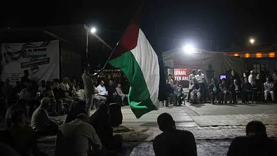 Şanlıurfa'da Sumud Filosu'na destek nöbeti