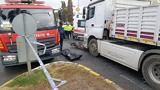 Şanlıurfa'da tır ile motosiklet çarpıştı: 1 ölü