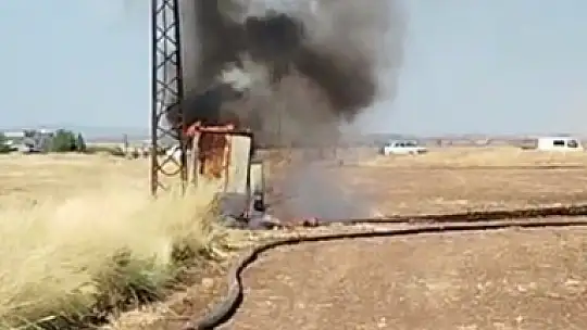 Şanlıurfa'da trafo yangını korkuttu