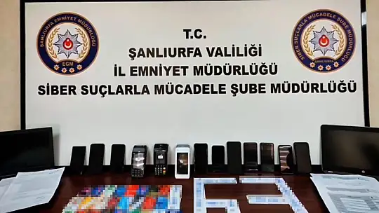 Şanlıurfa merkezli dolandırıcılık operasyonu: 5 tutuklama