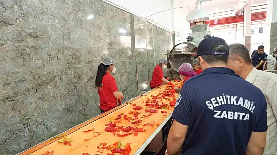Şehitkamil'den salça denetimi
