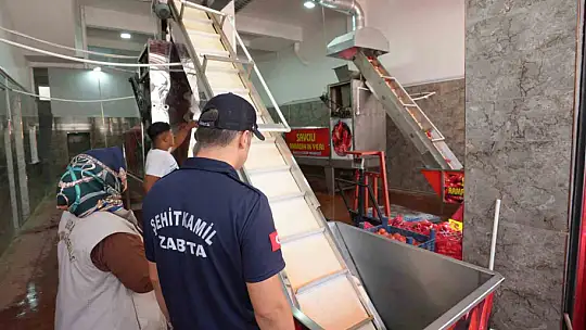 Şehitkamil'den salça denetimi