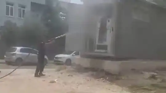 Sıcak havalar trafo yangınına neden oldu