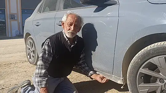 Şüpheli bomba düzeneği nedeniyle engelli çocuğu için aldığı araç zarar gördü