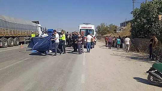 Adıyaman Gölbaşı'nda tırın çarptığı kadın hayatını kaybetti
