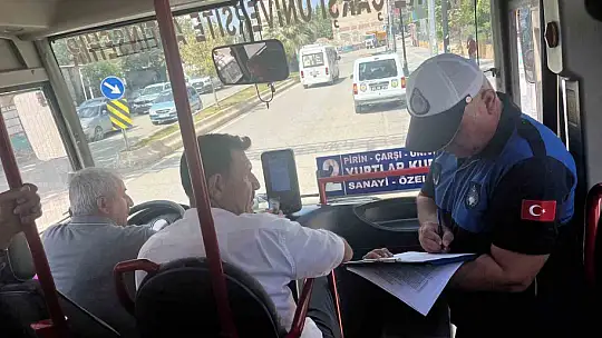 Toplu taşıma araçlarına sıkı denetim