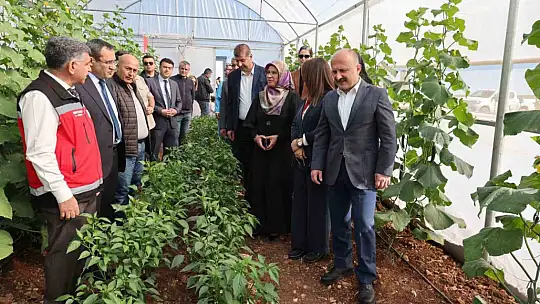 Vali Varol, kooperatif kuran kadınların serasını inceledi