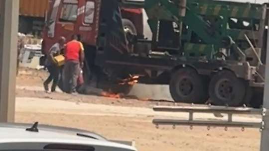 Viranşehir'de korkutan araç yangını