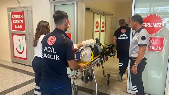 Adıyaman'da 2 işçi otopark çatısı yaparken yüksekten düştü