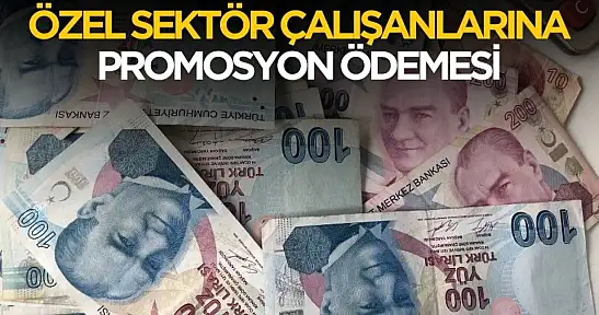 Özel sektör çalışanlarına promosyon ödemesi geliyor