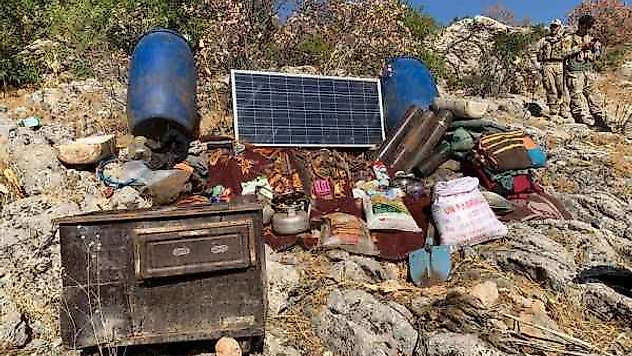 3 Ayrı Bölgede PKK/KCK Ait Yaşam Malzemesi Ele Geçirildi
