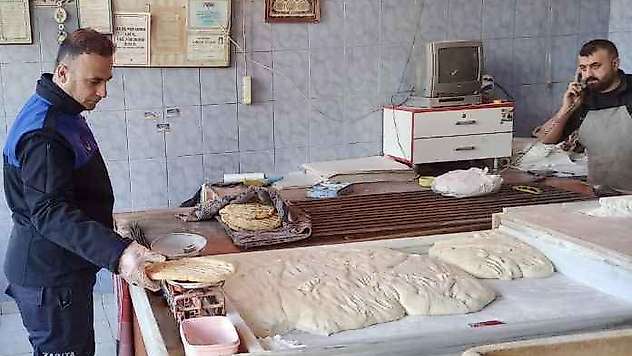 Zabıta ekiplerinden fırınlara sıkı denetim