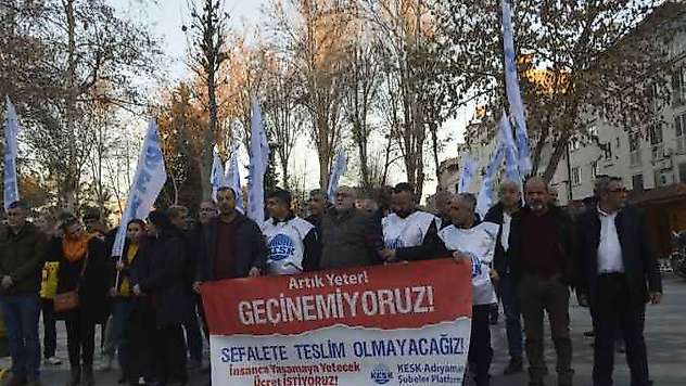 KESK üyelerinden maaş farkı tepkisi - Videolu Haber