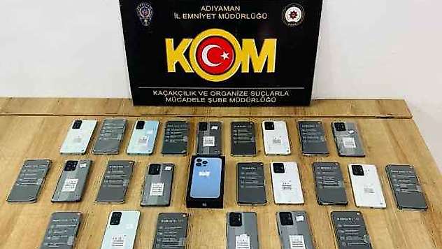 Adıyaman'da kaçak cep telefonuna 1 gözaltı