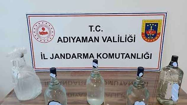 Adıyaman'da sahte alkole 1 gözaltı