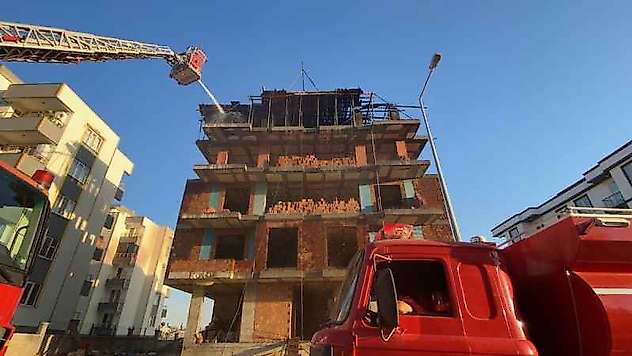 İnşaat Tabla Kalıpları Alev Alev Yandı