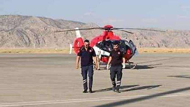 Helikopter Ambulans Kanser Hastası İçin Havalandı